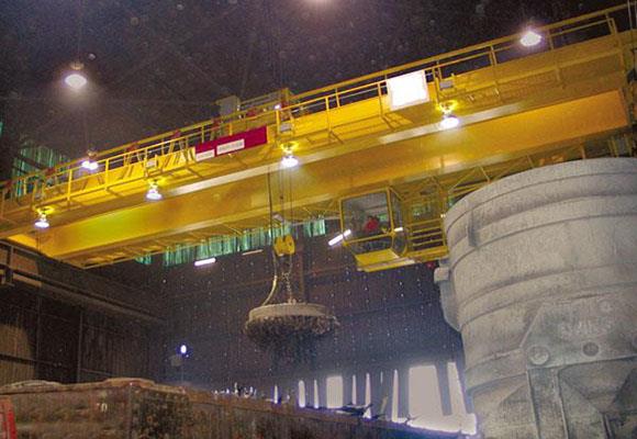Double Girder Bridge Crane með rafsegul