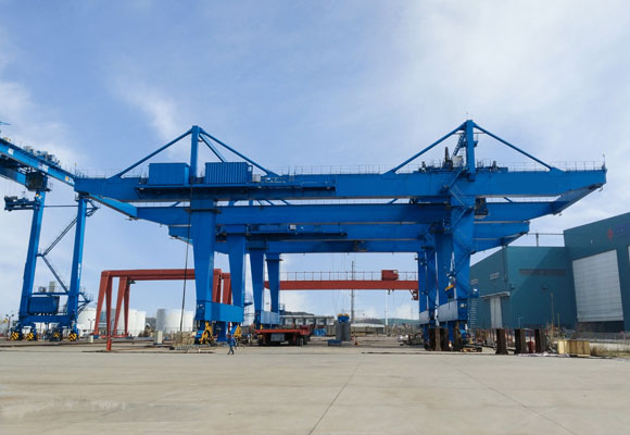 Upper Rail-gerð gámur Gantry Crane