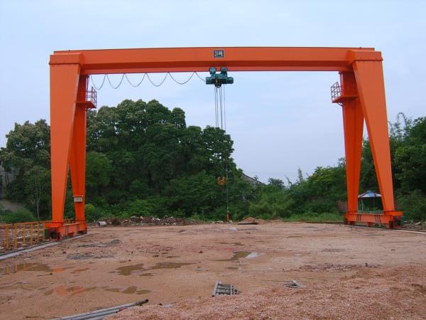 Light Duty MH Tegund Hook Single Girder Gantry Crane