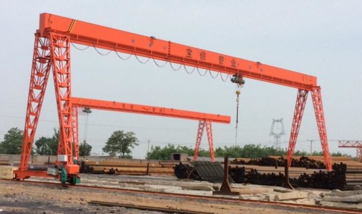 Utan rafmagns Hoist Single Girder Gantry Crane